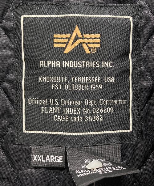 ALPHA（アルファ）ALPHA (アルファ) レザーフライトジャケット ブラック サイズ:XXLの古着・服飾アイテム