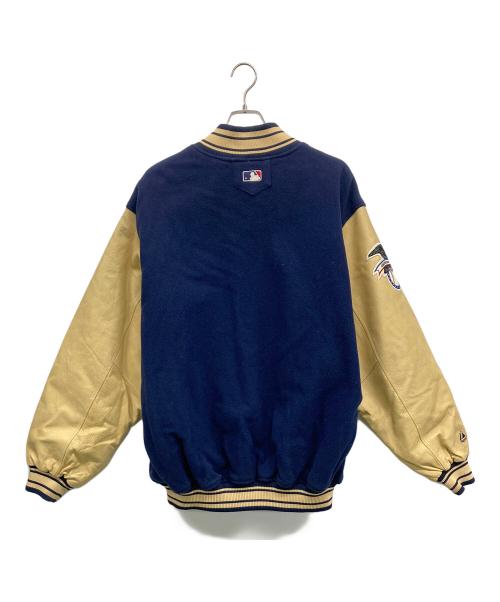 AUTHENTIC（オーセンティック）AUTHENTIC (オーセンティック) スタジャン ネイビー×ベージュ サイズ:XLの古着・服飾アイテム