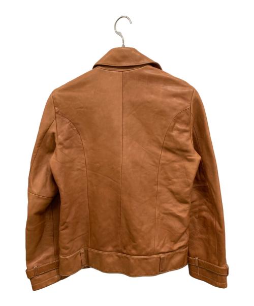 MEN'S BIGI（メンズビギ）MEN'S BIGI (メンズビギ) レザージャケット ブラウン サイズ:SIZE 02の古着・服飾アイテム