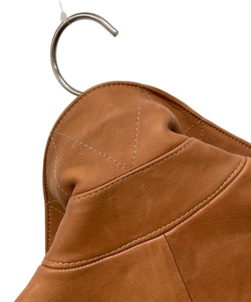MEN'S BIGI（メンズビギ）MEN'S BIGI (メンズビギ) レザージャケット ブラウン サイズ:SIZE 02の古着・服飾アイテム