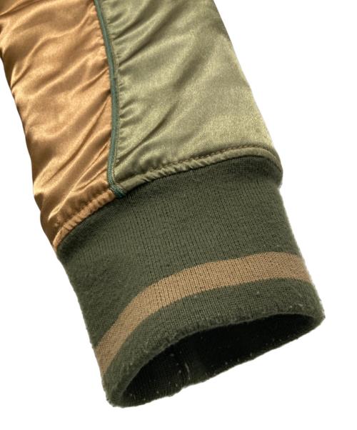 glamb（グラム）glamb (グラム) スカジャン カーキ×ブラウン サイズ:SIZE 2の古着・服飾アイテム