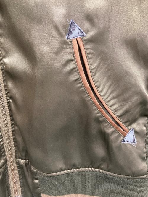 glamb（グラム）glamb (グラム) スカジャン カーキ×ブラウン サイズ:SIZE 2の古着・服飾アイテム