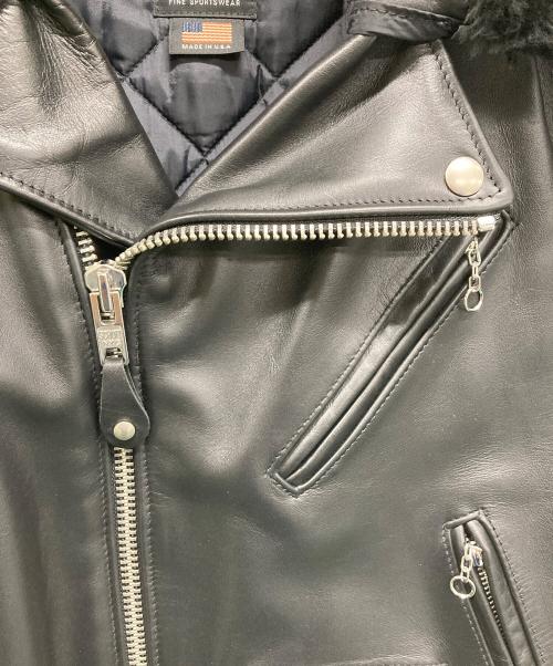 Schott（ショット）Schott (ショット) レザージャケット ブラック サイズ:SIZE40の古着・服飾アイテム