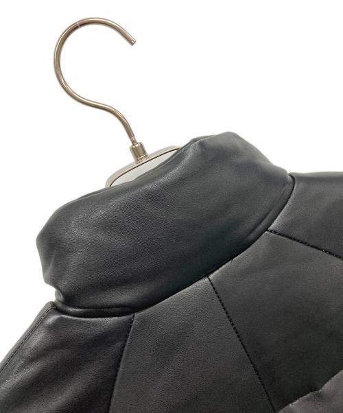 RIGEL（リゲル）RIGEL (リゲル) ラムレザーダウンジャケット ブラック サイズ:Mの古着・服飾アイテム