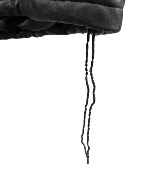 RIGEL（リゲル）RIGEL (リゲル) ラムレザーダウンジャケット ブラック サイズ:Mの古着・服飾アイテム