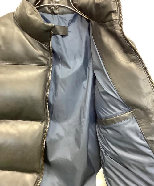 JIAN AN（ジェンアン）JIAN AN (ジェンアン) カーフスキンダウンジャケット ブラック サイズ:Lの古着・服飾アイテム