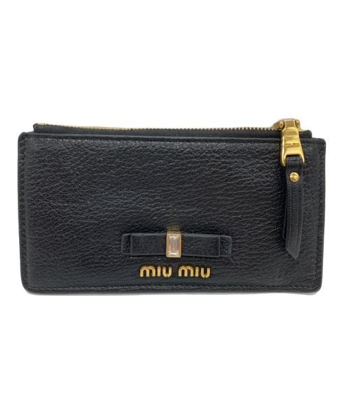 MIU MIU（ミュウミュウ）MIU MIU (ミュウミュウ) フラグメントケース ブラックの古着・服飾アイテム