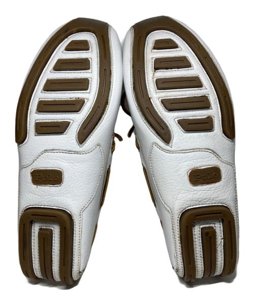 POLO RALPH LAUREN（ポロ・ラルフローレン）POLO RALPH LAUREN (ポロ・ラルフローレン) ドライビングシューズ ホワイト サイズ:25.5の古着・服飾アイテム