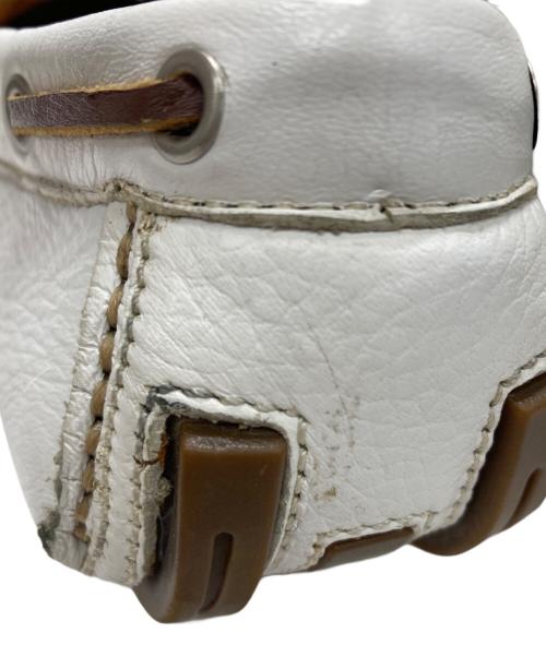 POLO RALPH LAUREN（ポロ・ラルフローレン）POLO RALPH LAUREN (ポロ・ラルフローレン) ドライビングシューズ ホワイト サイズ:25.5の古着・服飾アイテム