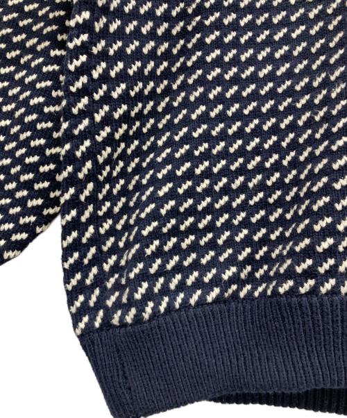 L.L.Bean（エルエルビーン）L.L.Bean (エルエルビーン) 厚手ニット ホワイト×ネイビー サイズ:Sの古着・服飾アイテム