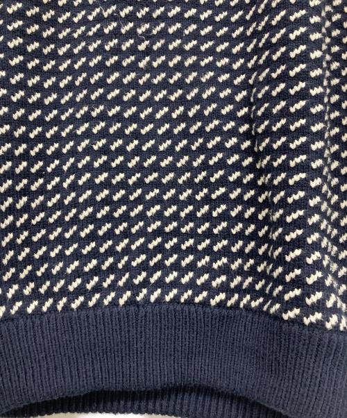 L.L.Bean（エルエルビーン）L.L.Bean (エルエルビーン) 厚手ニット ホワイト×ネイビー サイズ:Sの古着・服飾アイテム
