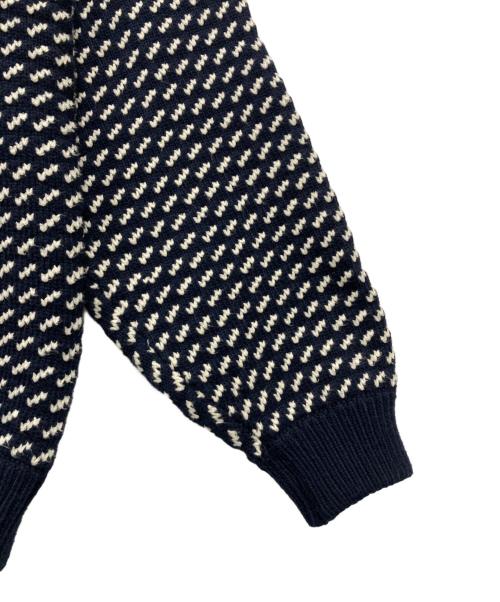 L.L.Bean（エルエルビーン）L.L.Bean (エルエルビーン) 厚手ニット ホワイト×ネイビー サイズ:Sの古着・服飾アイテム