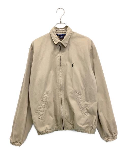 POLO RALPH LAUREN（ポロ・ラルフローレン）POLO RALPH LAUREN (ポロ・ラルフローレン) スイングトップ グリーン×ベージュ サイズ:Lの古着・服飾アイテム