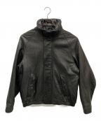 NAUTICAノーティカ）の古着「レザーブルゾン」｜ブラック