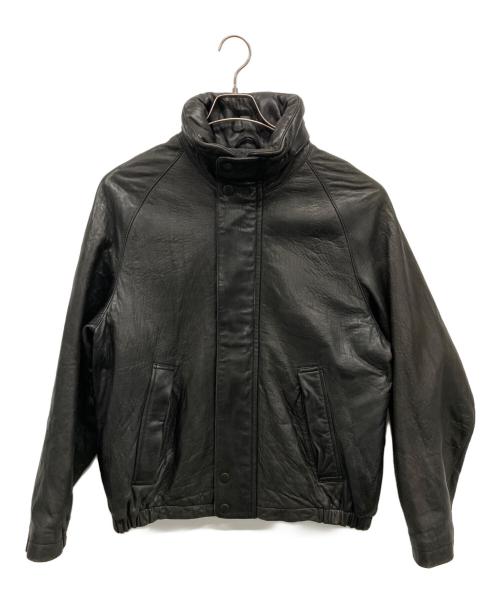 NAUTICA（ノーティカ）NAUTICA (ノーティカ) レザーブルゾン ブラック サイズ:Mの古着・服飾アイテム