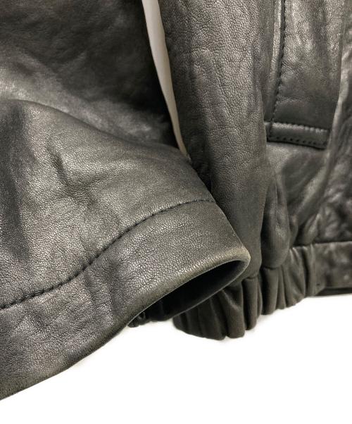 NAUTICA（ノーティカ）NAUTICA (ノーティカ) レザーブルゾン ブラック サイズ:Mの古着・服飾アイテム