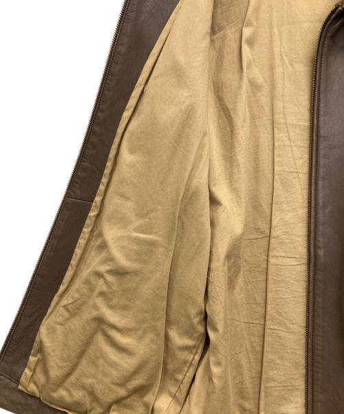 POLO RALPH LAUREN（ポロ・ラルフローレン）POLO RALPH LAUREN (ポロ・ラルフローレン) レザージャケット ブラウン サイズ:Lの古着・服飾アイテム