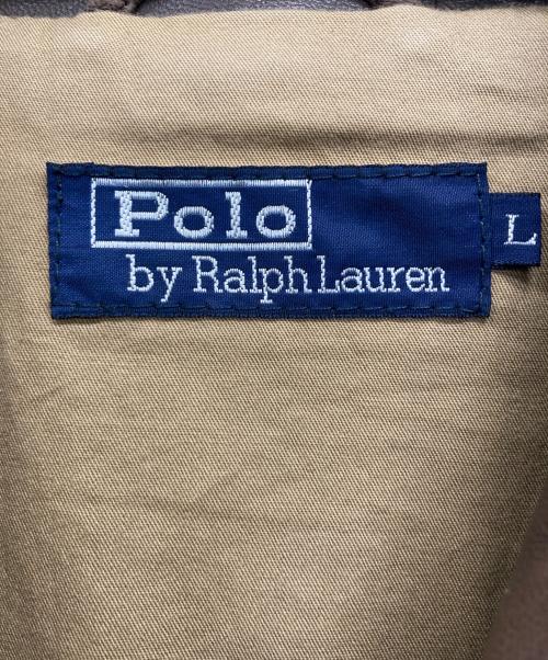 POLO RALPH LAUREN（ポロ・ラルフローレン）POLO RALPH LAUREN (ポロ・ラルフローレン) レザージャケット ブラウン サイズ:Lの古着・服飾アイテム