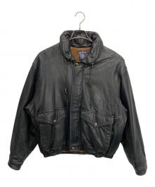NAUTICA（ノーティカ）の古着「レザージャケット」｜ブラック