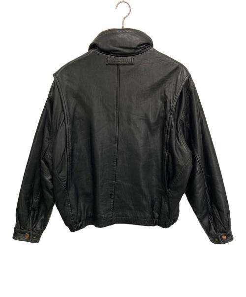NAUTICA（ノーティカ）NAUTICA (ノーティカ) レザージャケット ブラック サイズ:42の古着・服飾アイテム