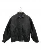 NAUTICAノーティカ）の古着「フェイクレザージャケット」｜ブラック