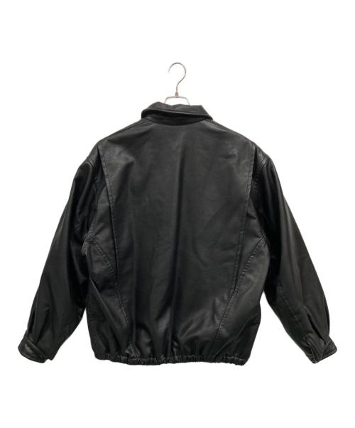 NAUTICA（ノーティカ）NAUTICA (ノーティカ) フェイクレザージャケット ブラック サイズ:XLの古着・服飾アイテム