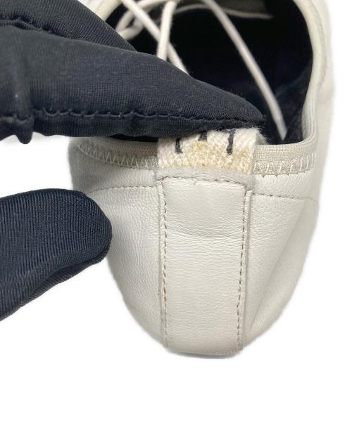 LOEWE（ロエベ）LOEWE (ロエベ) ソフトダービーフラットシューズ ホワイト サイズ:23の古着・服飾アイテム