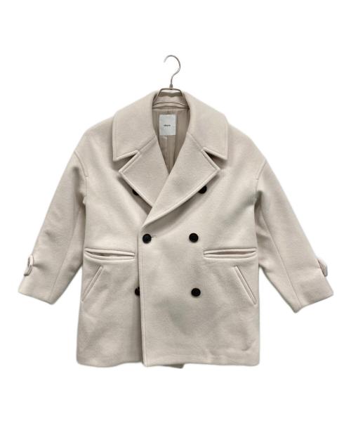 ebure（エブール）EBURE (エブール) Ron Herman (ロンハーマン) スーパー100sビーバーメルトンPコート サイズ:36の古着・服飾アイテム