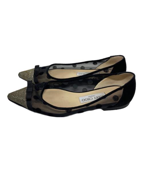 JIMMY CHOO（ジミーチュウ）JIMMY CHOO (ジミーチュウ) ポインテッドトゥパンプス ブラック サイズ:23cmの古着・服飾アイテム