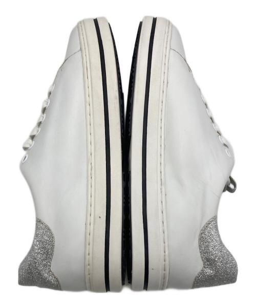 BRUNO PREMI（ブルーノプレミ）BRUNO PREMI (ブルーノプレミ) ローカットスニーカー ホワイト×シルバー サイズ:SIZE 38の古着・服飾アイテム