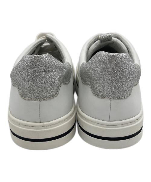 BRUNO PREMI（ブルーノプレミ）BRUNO PREMI (ブルーノプレミ) ローカットスニーカー ホワイト×シルバー サイズ:SIZE 38の古着・服飾アイテム