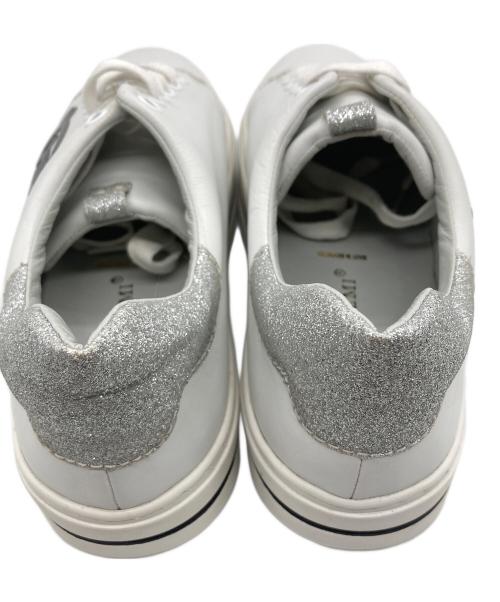 BRUNO PREMI（ブルーノプレミ）BRUNO PREMI (ブルーノプレミ) ローカットスニーカー ホワイト×シルバー サイズ:SIZE 38の古着・服飾アイテム