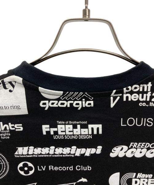 LOUIS VUITTON（ルイ ヴィトン）LOUIS VUITTON (ルイ ヴィトン) オールオーバーロゴプリンテッドTシャツ ブラック サイズ:Mの古着・服飾アイテム
