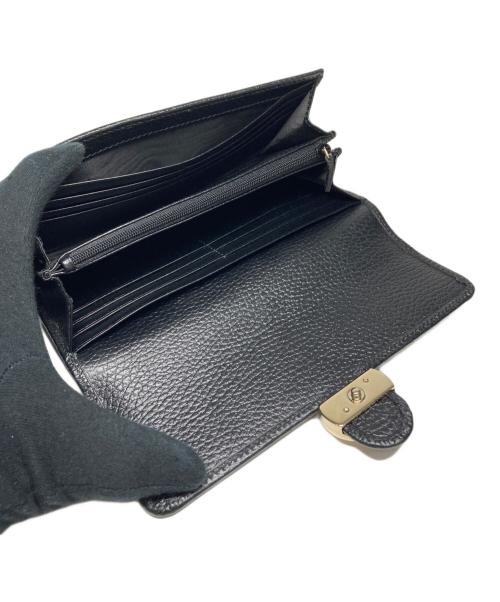 GUCCI（グッチ）GUCCI (グッチ) 長財布 ブラックの古着・服飾アイテム