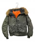 ALPHAアルファ）の古着「フライトジャケット」｜オリーブ