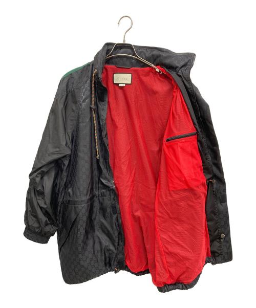 GUCCI（グッチ）GUCCI (グッチ) ウインドブレーカーミケーレ ブラック サイズ:44の古着・服飾アイテム