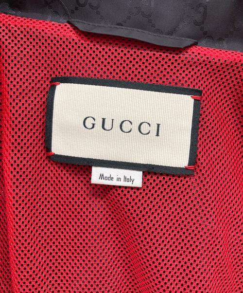 GUCCI（グッチ）GUCCI (グッチ) ウインドブレーカーミケーレ ブラック サイズ:44の古着・服飾アイテム