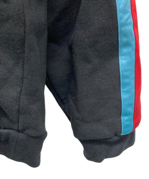GUCCI（グッチ）GUCCI (グッチ) ジップパーカー スカイブルー×レッド×ブラック サイズ:Mの古着・服飾アイテム