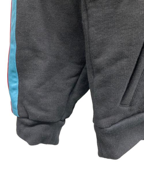 GUCCI（グッチ）GUCCI (グッチ) ジップパーカー スカイブルー×レッド×ブラック サイズ:Mの古着・服飾アイテム