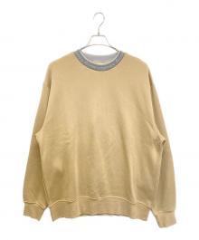 Acne studios（アクネ ストゥディオス）の古着「クルーネックスウェット」｜ベージュ×グレー