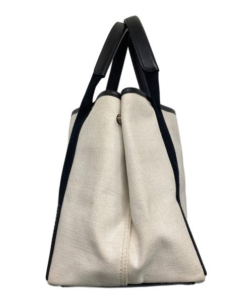 BALENCIAGA（バレンシアガ）BALENCIAGA (バレンシアガ) トートバッグ ブラック×ベージュの古着・服飾アイテム