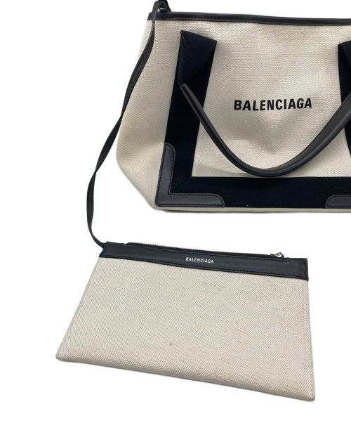 BALENCIAGA（バレンシアガ）BALENCIAGA (バレンシアガ) トートバッグ ブラック×ベージュの古着・服飾アイテム