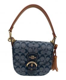 COACH（コーチ）の古着「ショルダーバッグ」｜ネイビー×ブラウン