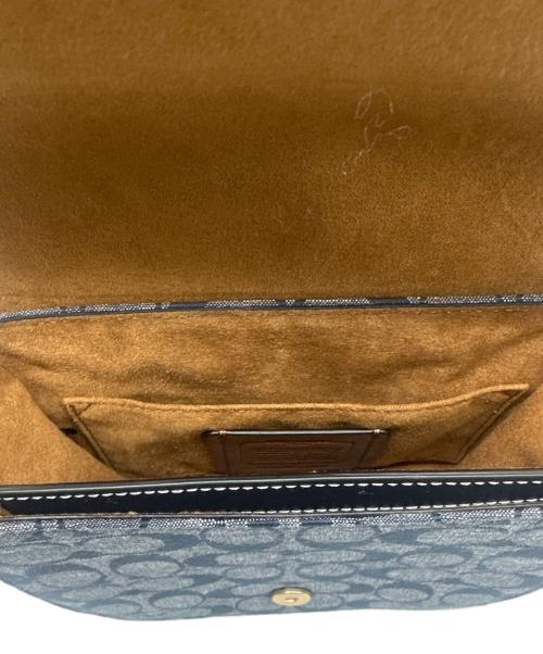 COACH（コーチ）COACH (コーチ) ショルダーバッグ ネイビー×ブラウンの古着・服飾アイテム