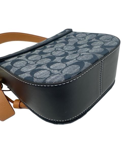 COACH（コーチ）COACH (コーチ) ショルダーバッグ ネイビー×ブラウンの古着・服飾アイテム