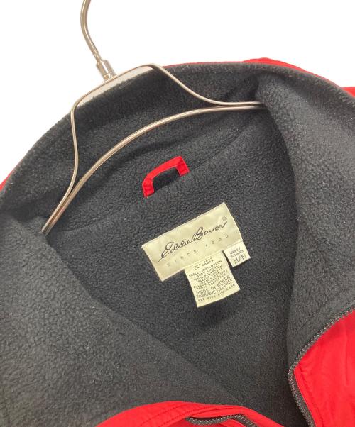 Eddie Bauer（エディーバウアー）Eddie Bauer (エディーバウアー) ナイロンフリースジャケット レッド サイズ:Ｍの古着・服飾アイテム