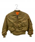 ALPHAアルファ）の古着「MA-1ジャケット」｜ブラウン