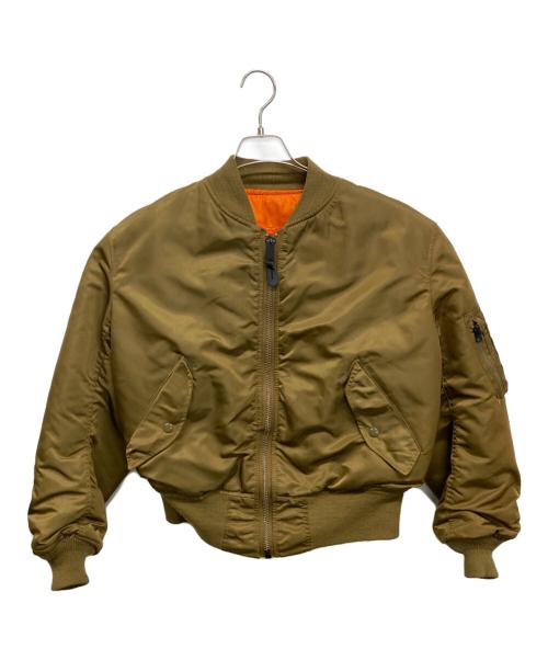 ALPHA（アルファ）ALPHA (アルファ) MA-1ジャケット ブラウン サイズ:Mの古着・服飾アイテム