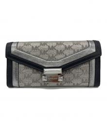 MICHAEL KORS（マイケル・コース）の古着「長財布」｜ブラック×シルバー