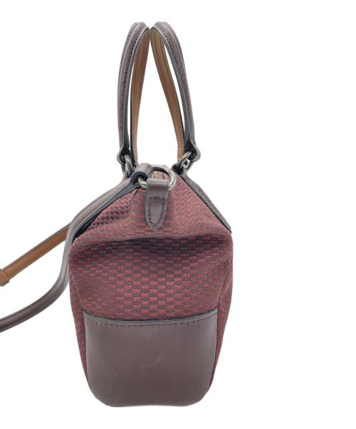 COACH（コーチ）COACH (コーチ) 2WAYショルダーバッグ レッド×ブラウンの古着・服飾アイテム